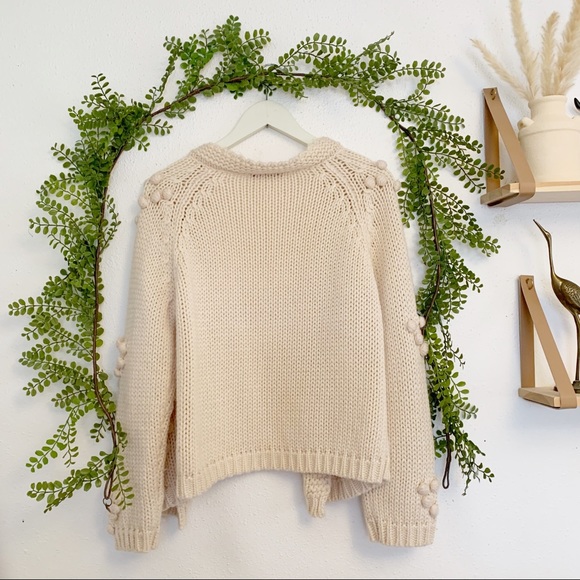 Simplee Baby Pink Heart Bubble Knit Cardigan - Picture 7 of 9